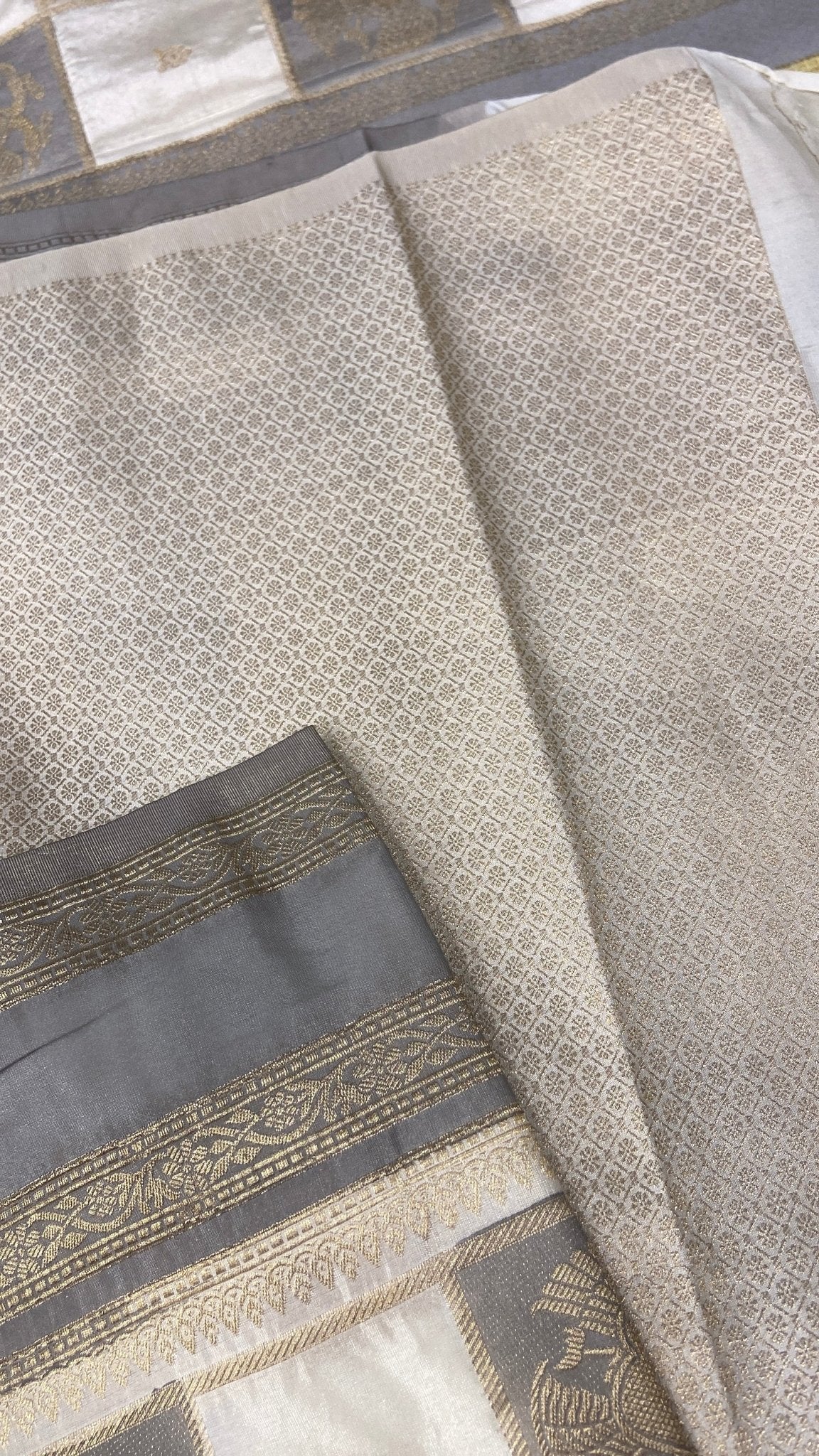 Premium crepe satin silk saree - Kanjeevaram Silk Mandir