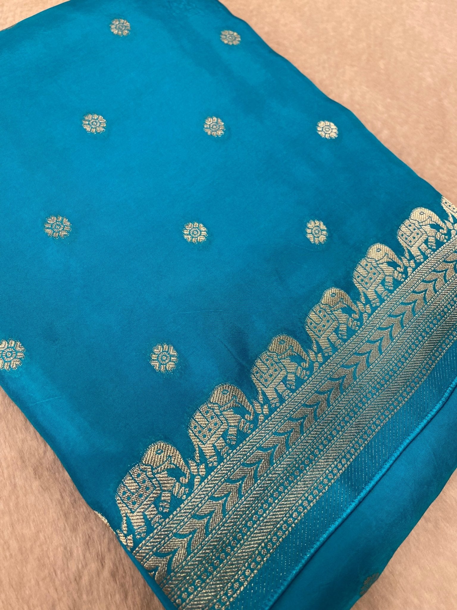 Premium Crepe Satin Silk Saree - Kanjeevaram Silk Mandir