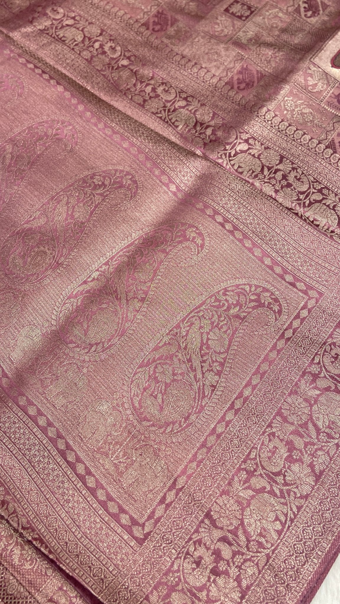 Premium Crepe Satin Silk Saree (light) - Kanjeevaram Silk Mandir