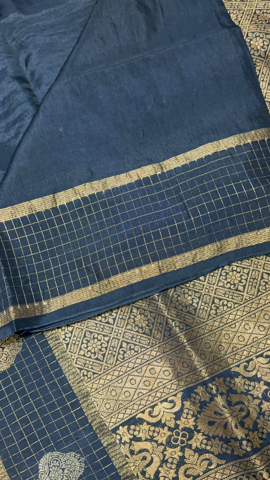 Premium Crepe Semi Mysore Silk saree - Kanjeevaram Silk Mandir