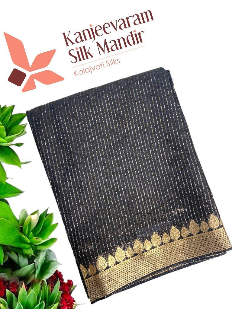 Premium crepe Semi Mysore Silk Saree - Kanjeevaram Silk Mandir