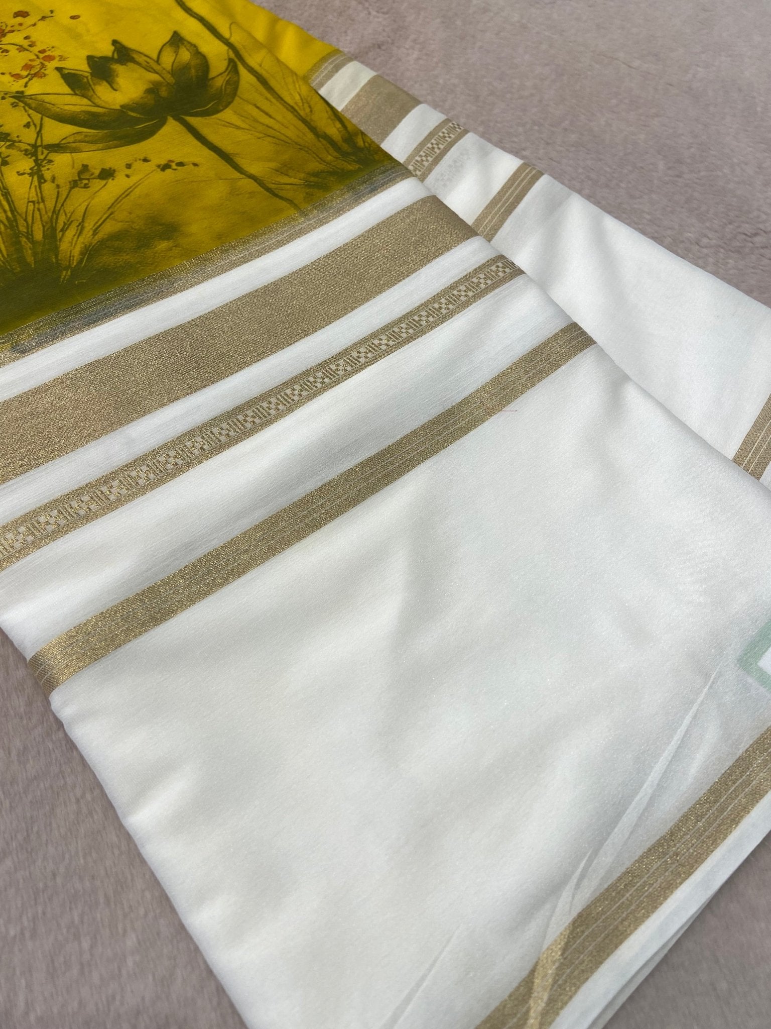 Premium Crepe Semi Mysore Silk Saree-801291 - Kanjeevaram Silk Mandir