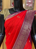 Premium Crepe Silk Saree - Kanjeevaram Silk Mandir