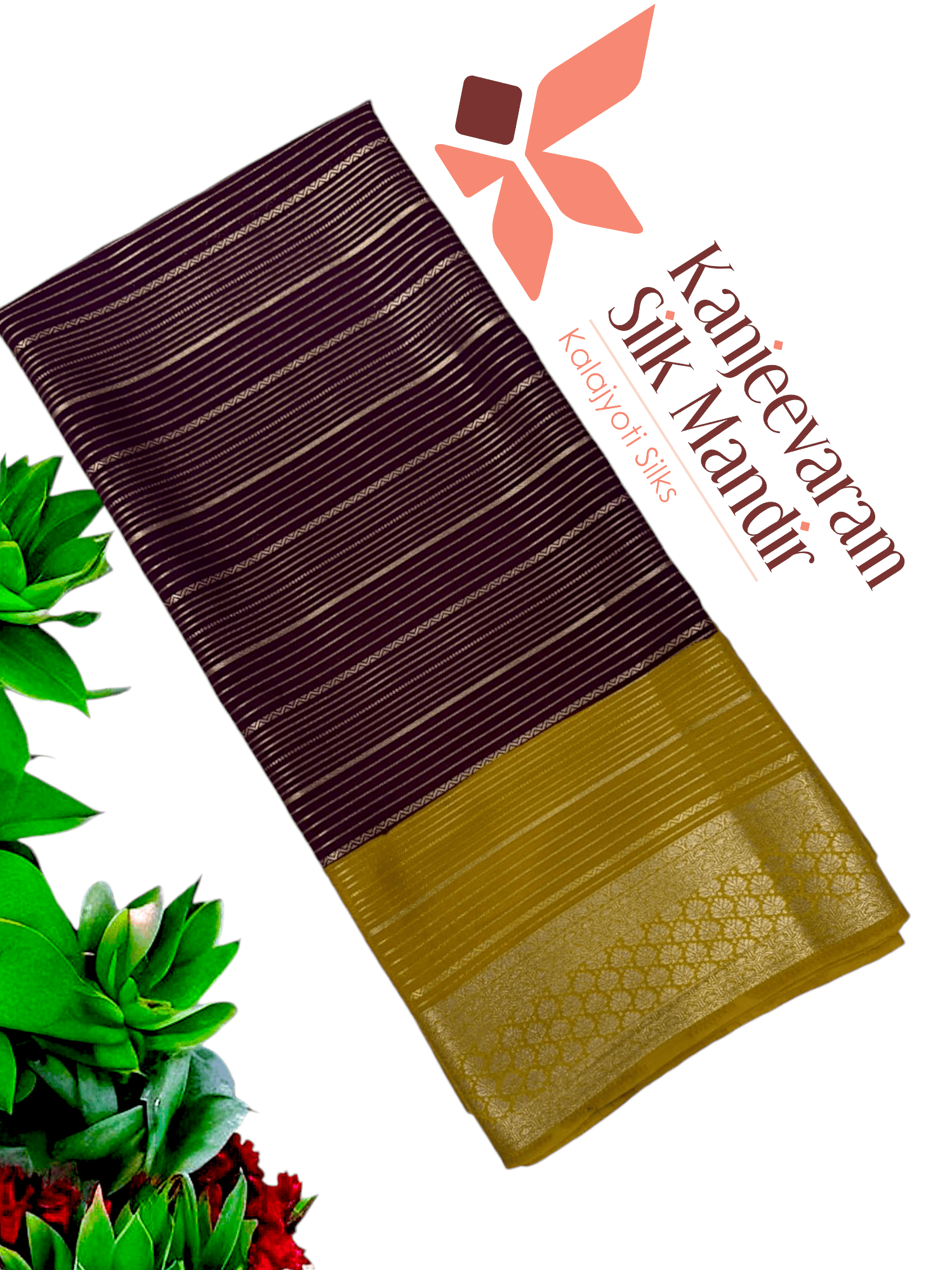 Premium crepe silk saree - Kanjeevaram Silk Mandir