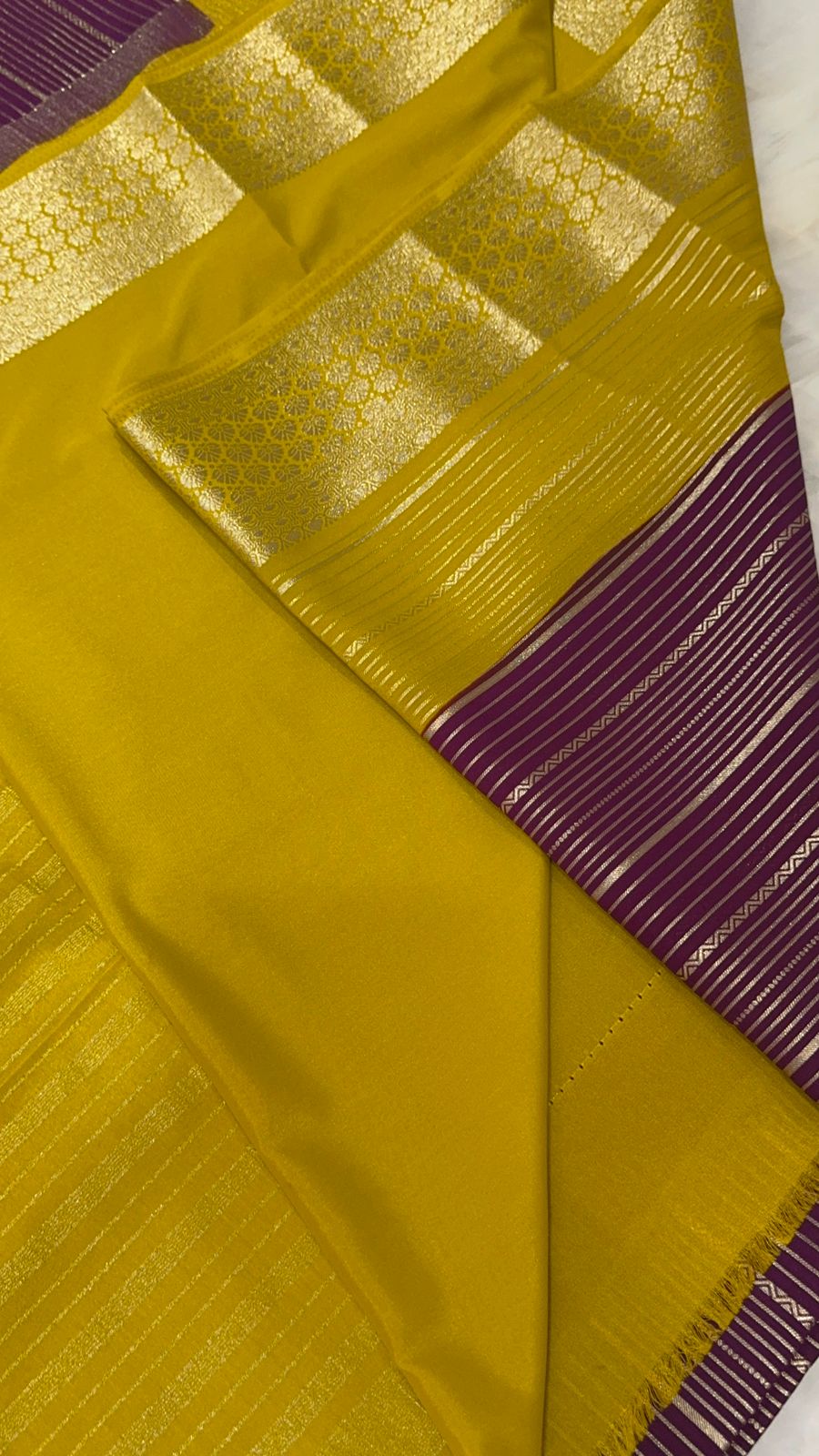 Premium crepe silk saree - Kanjeevaram Silk Mandir