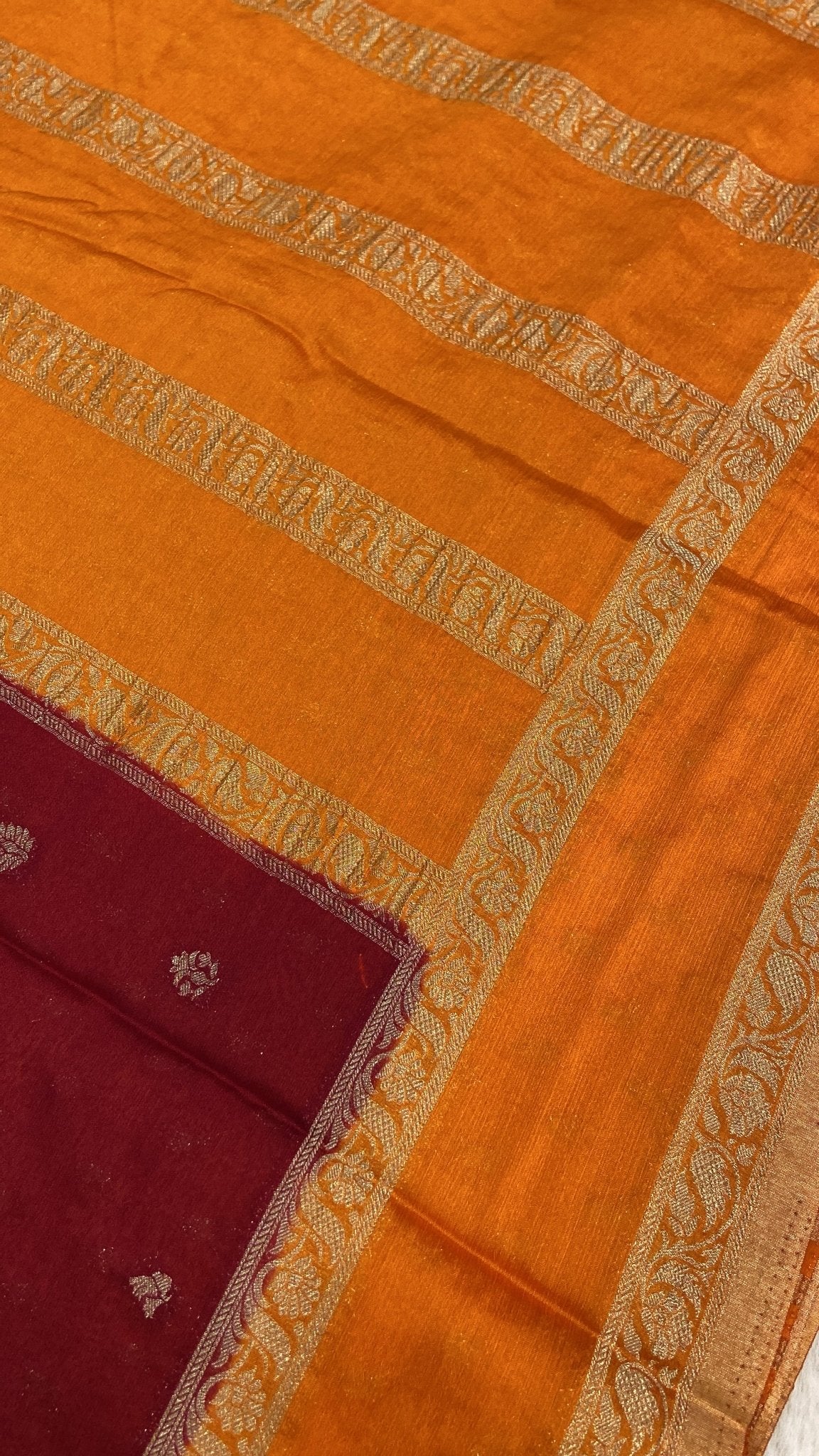 Premium Crush Georgette - Kanjeevaram Silk Mandir