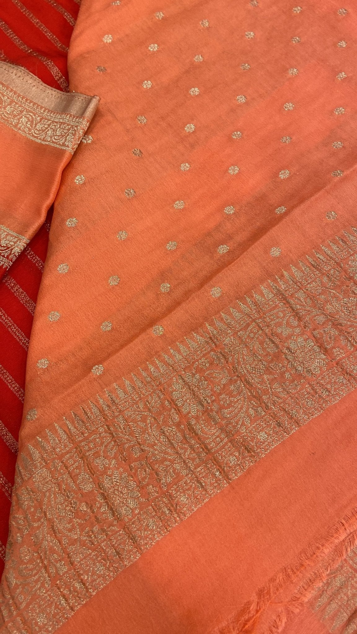 Premium Crush Georgette Saree - Kanjeevaram Silk Mandir
