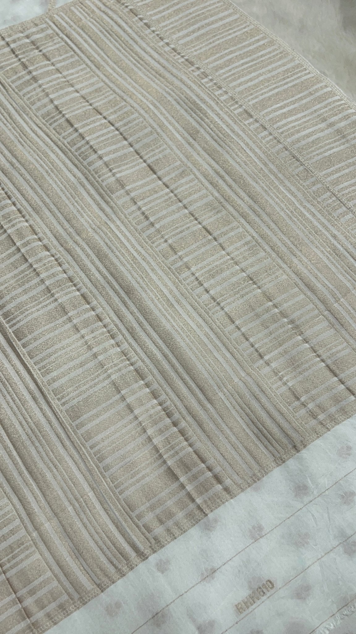 Premium Crush Georgette Saree - Kanjeevaram Silk Mandir