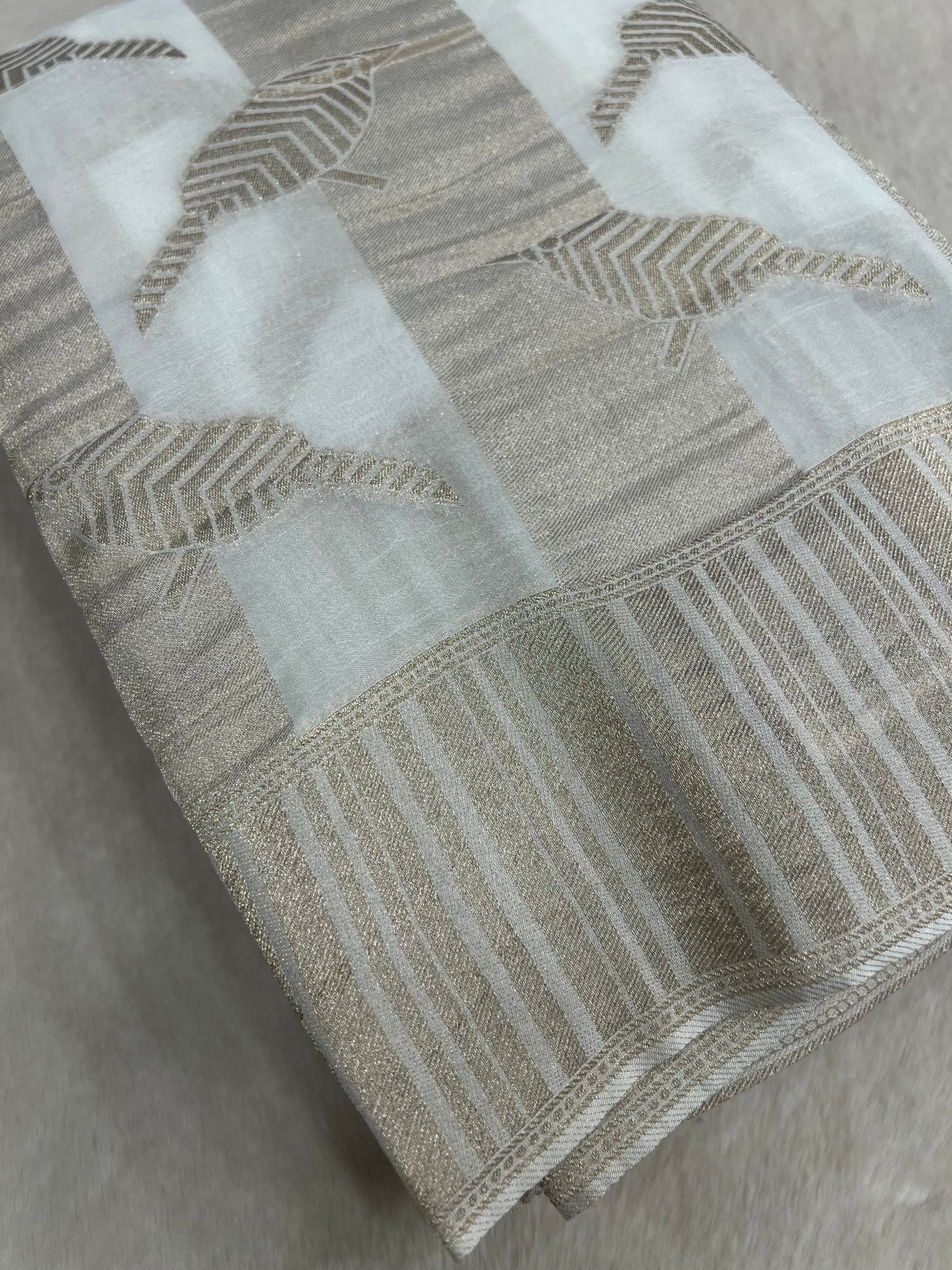 Premium Crush Georgette Saree - Kanjeevaram Silk Mandir