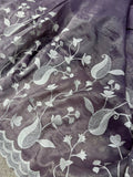 Premium Crush Organza Saree - Kanjeevaram Silk Mandir