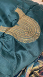 Premium Crush Organza Saree - Kanjeevaram Silk Mandir