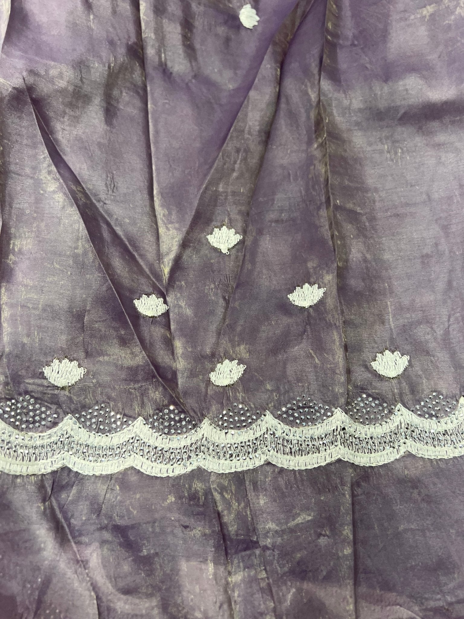 Premium Crush Organza Saree - Kanjeevaram Silk Mandir