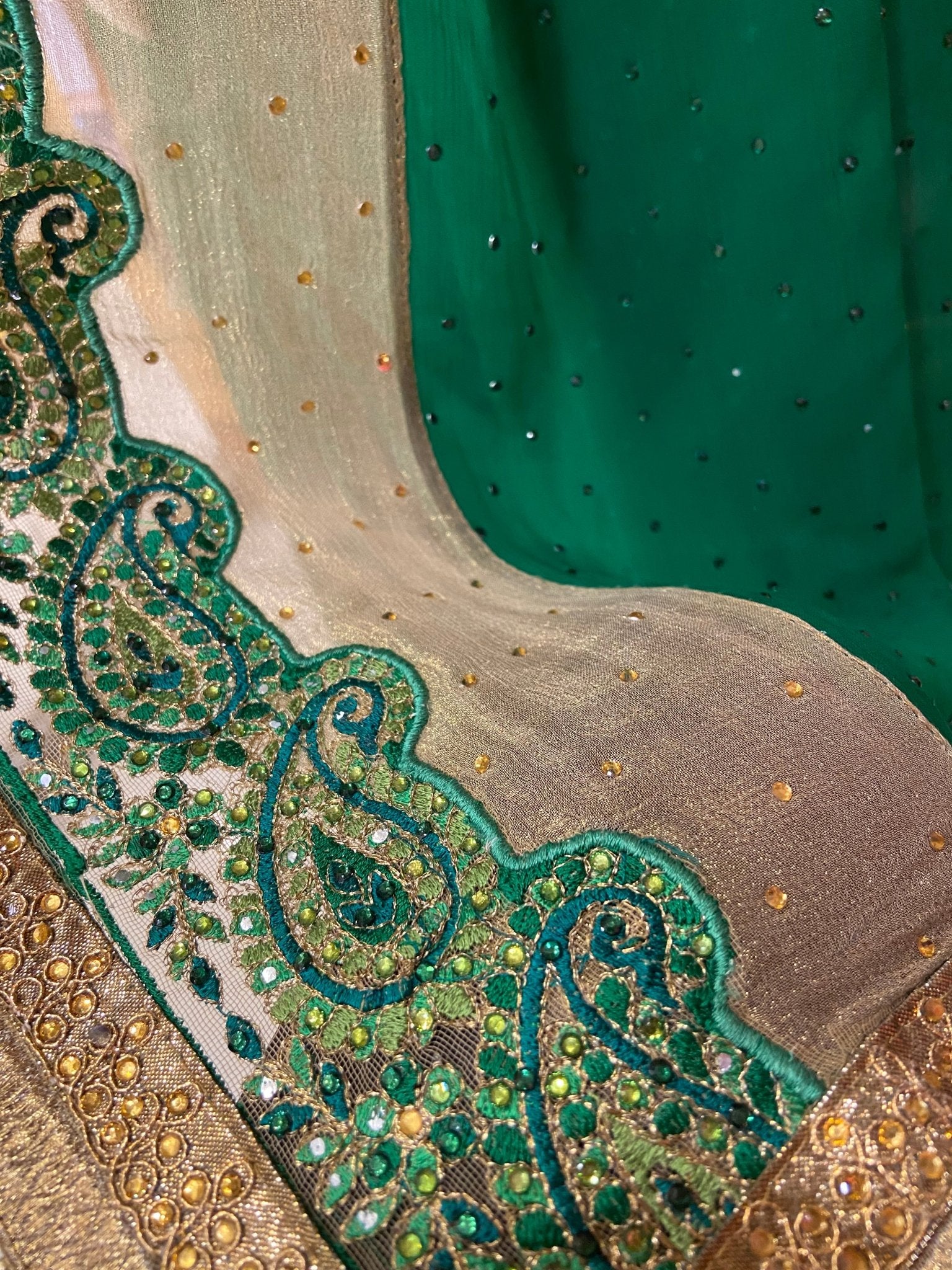 Premium Crush Organza Saree - Kanjeevaram Silk Mandir