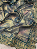 Premium Crush Organza Saree - Kanjeevaram Silk Mandir