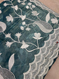 Premium Crush Organza Saree - Kanjeevaram Silk Mandir