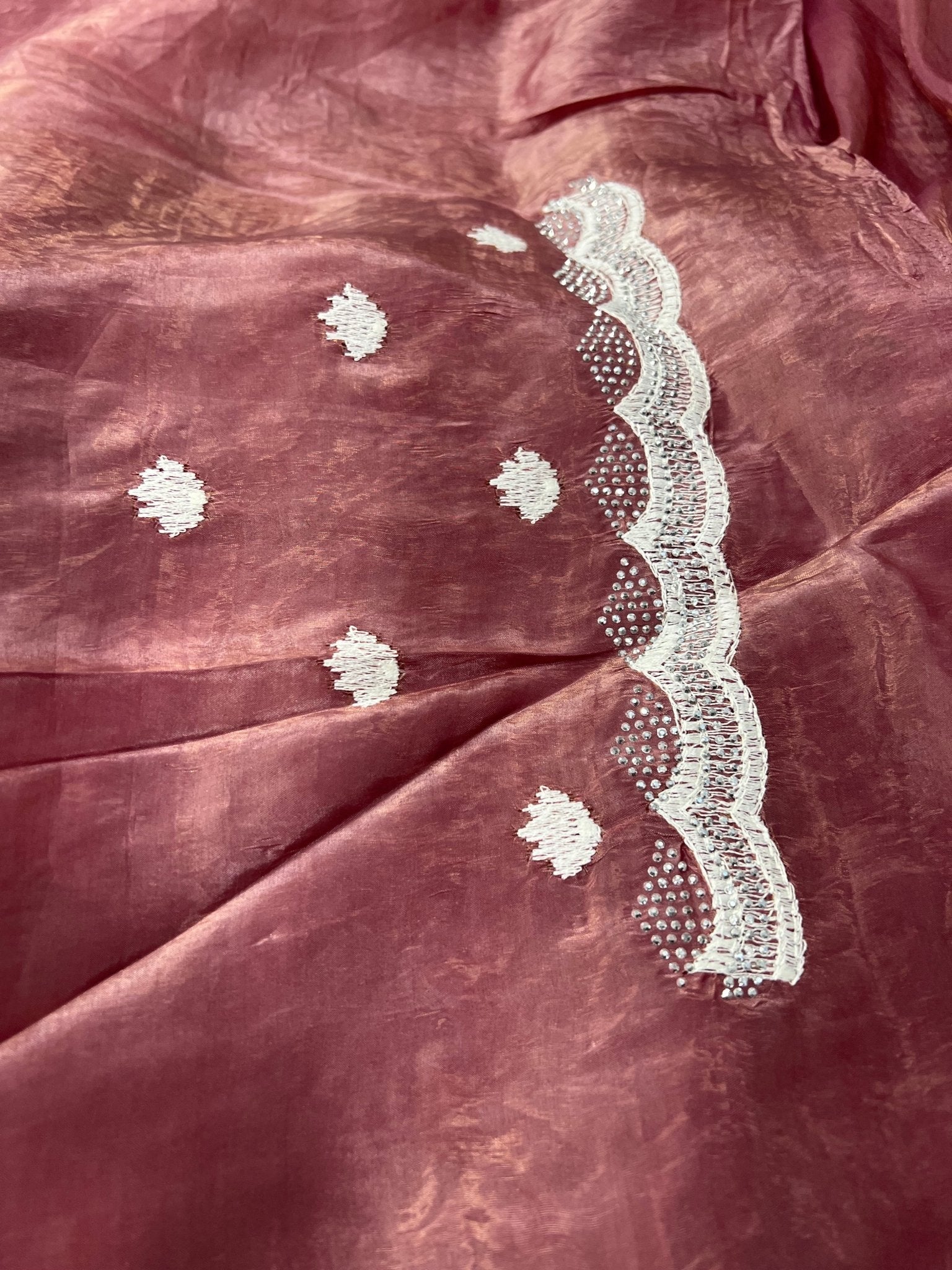 Premium Crush Organza Saree - Kanjeevaram Silk Mandir