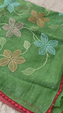 Premium Crush Organza Saree - Kanjeevaram Silk Mandir
