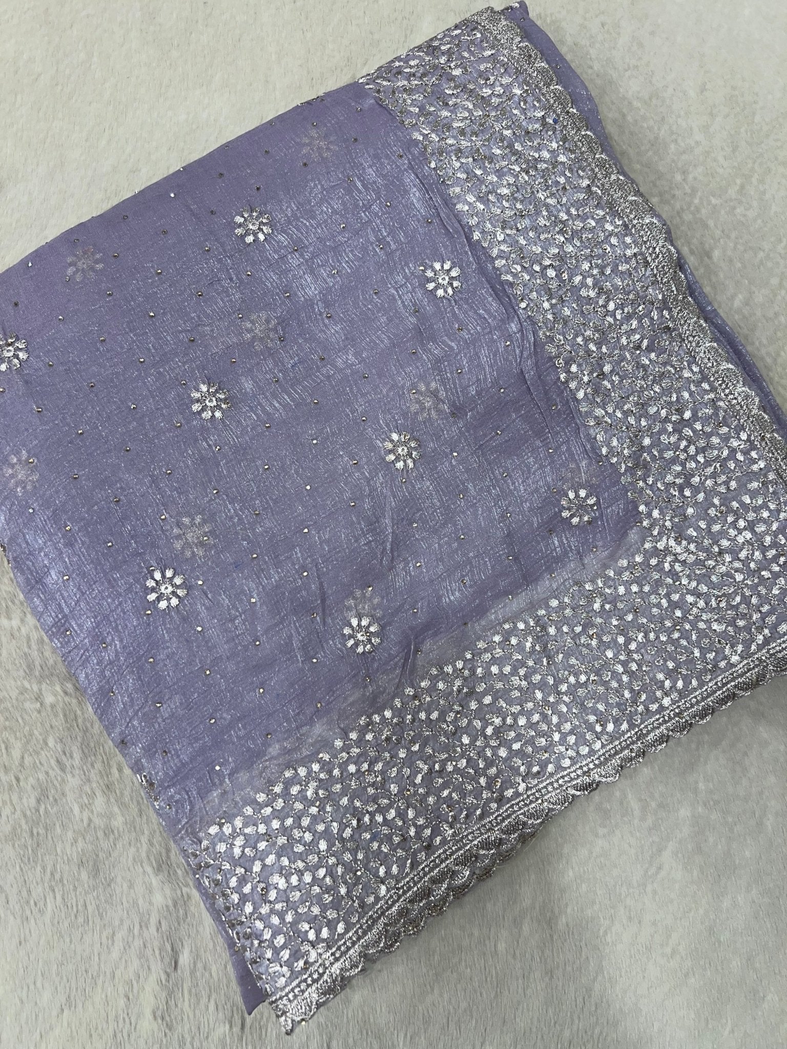 Premium Crush Organza Saree 💜 - Kanjeevaram Silk Mandir