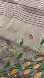 Premium Crush Organza Saree - Kanjeevaram Silk Mandir