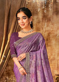 Premium Crush Organza Saree - Kanjeevaram Silk Mandir