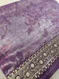 Premium Crush Organza Saree - Kanjeevaram Silk Mandir