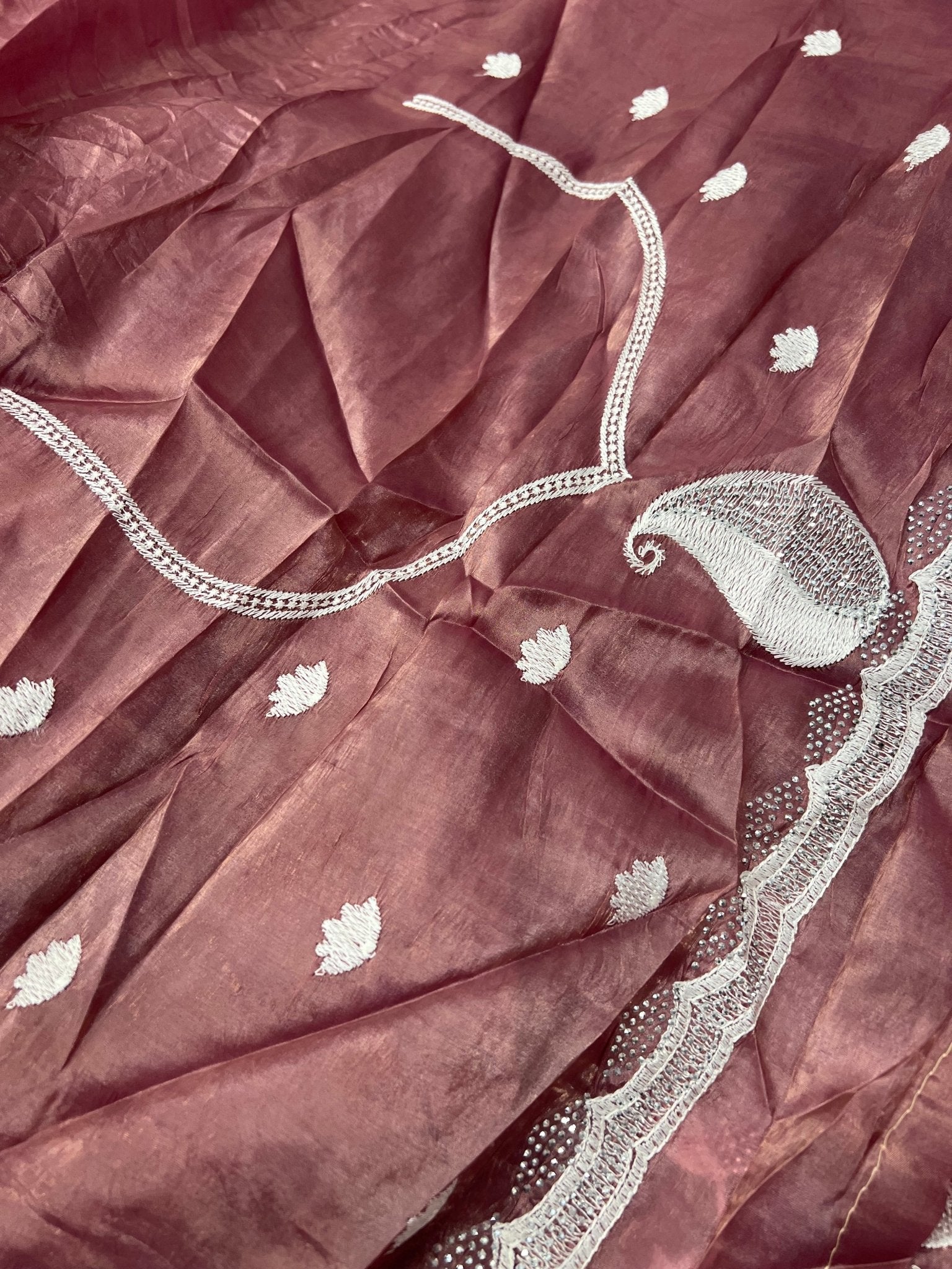Premium Crush Organza Saree - Kanjeevaram Silk Mandir