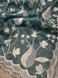 Premium Crush Organza Saree - Kanjeevaram Silk Mandir