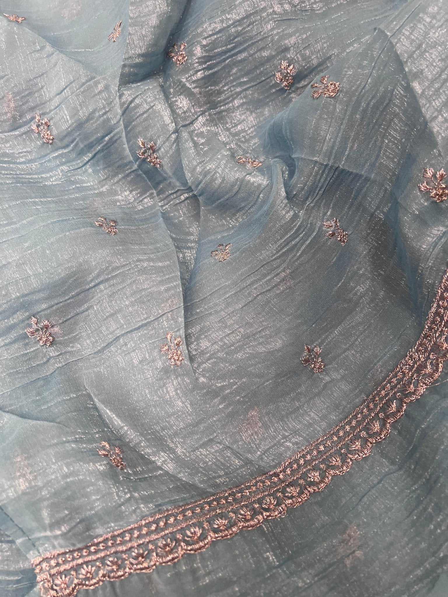 Premium Crush Organza Saree 💜 - Kanjeevaram Silk Mandir