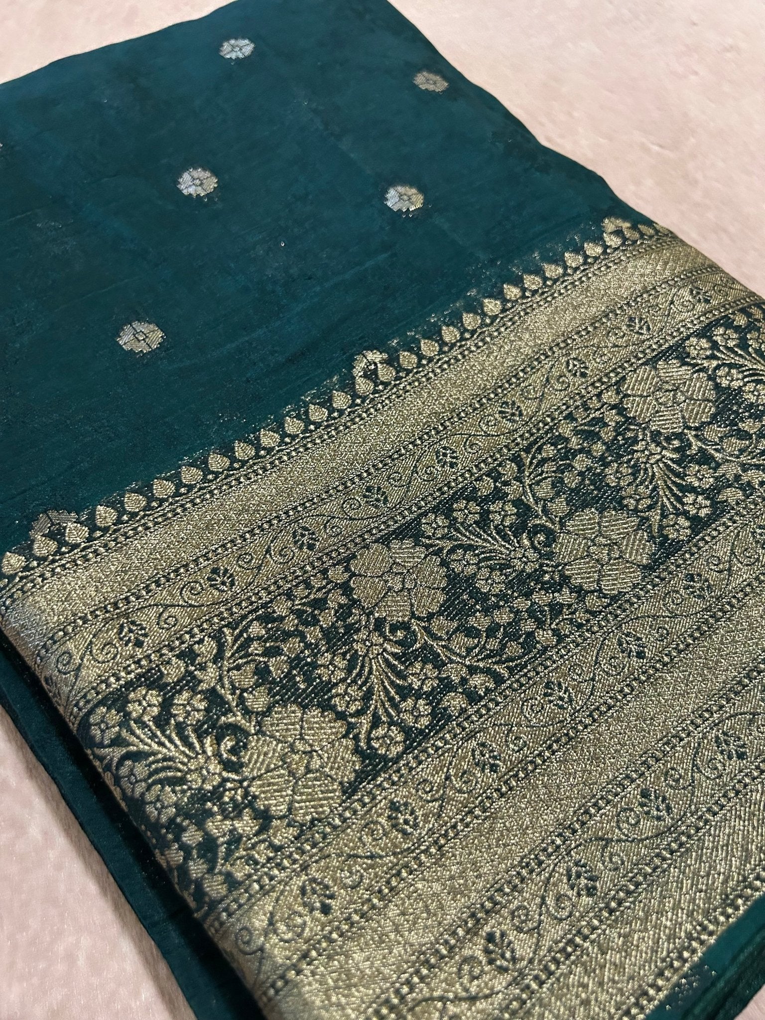 Premium Dola Silk Saree💚 - Kanjeevaram Silk Mandir