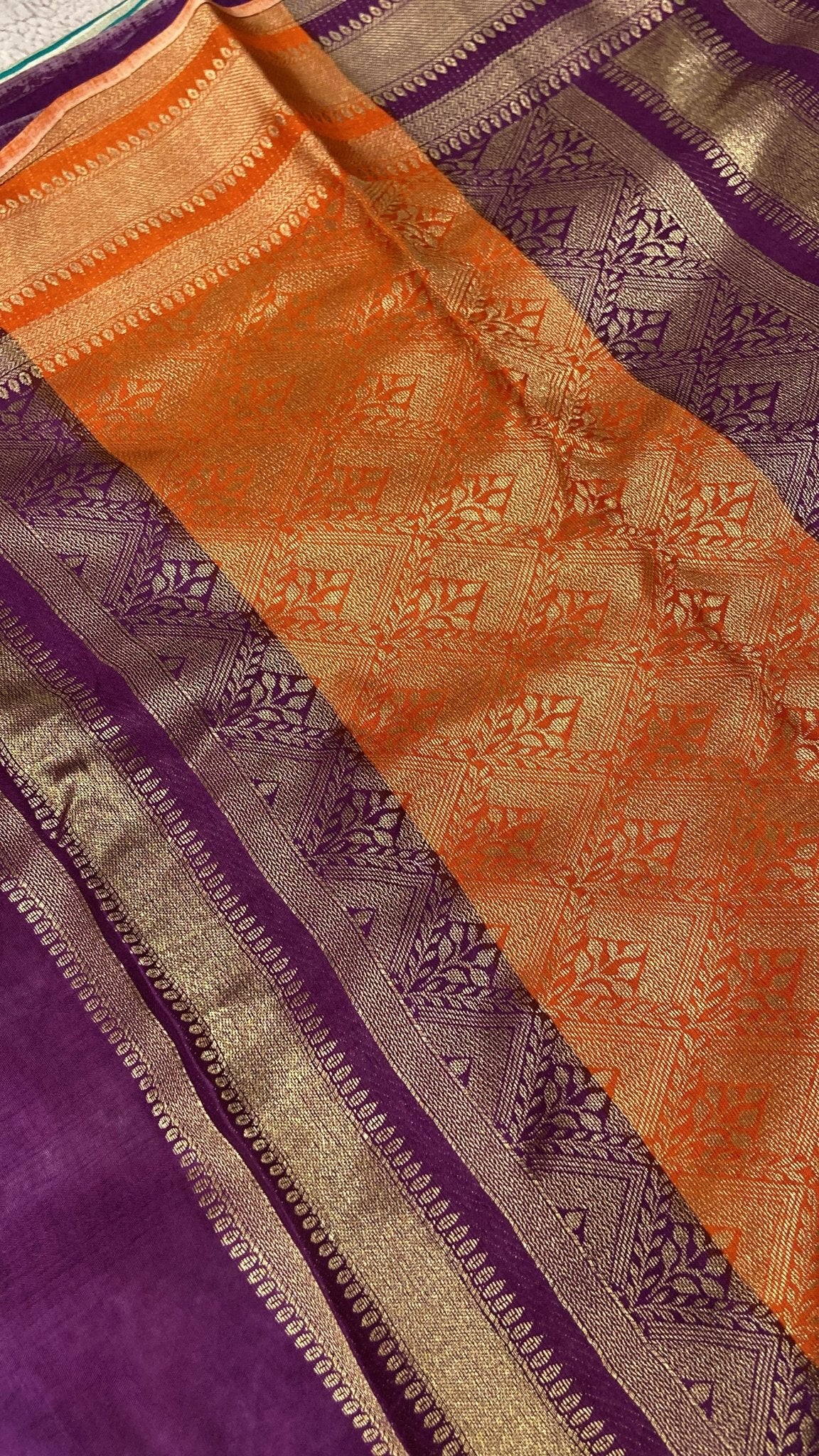 Premium Dola With Ganga Jamuna Border Saree - Kanjeevaram Silk Mandir