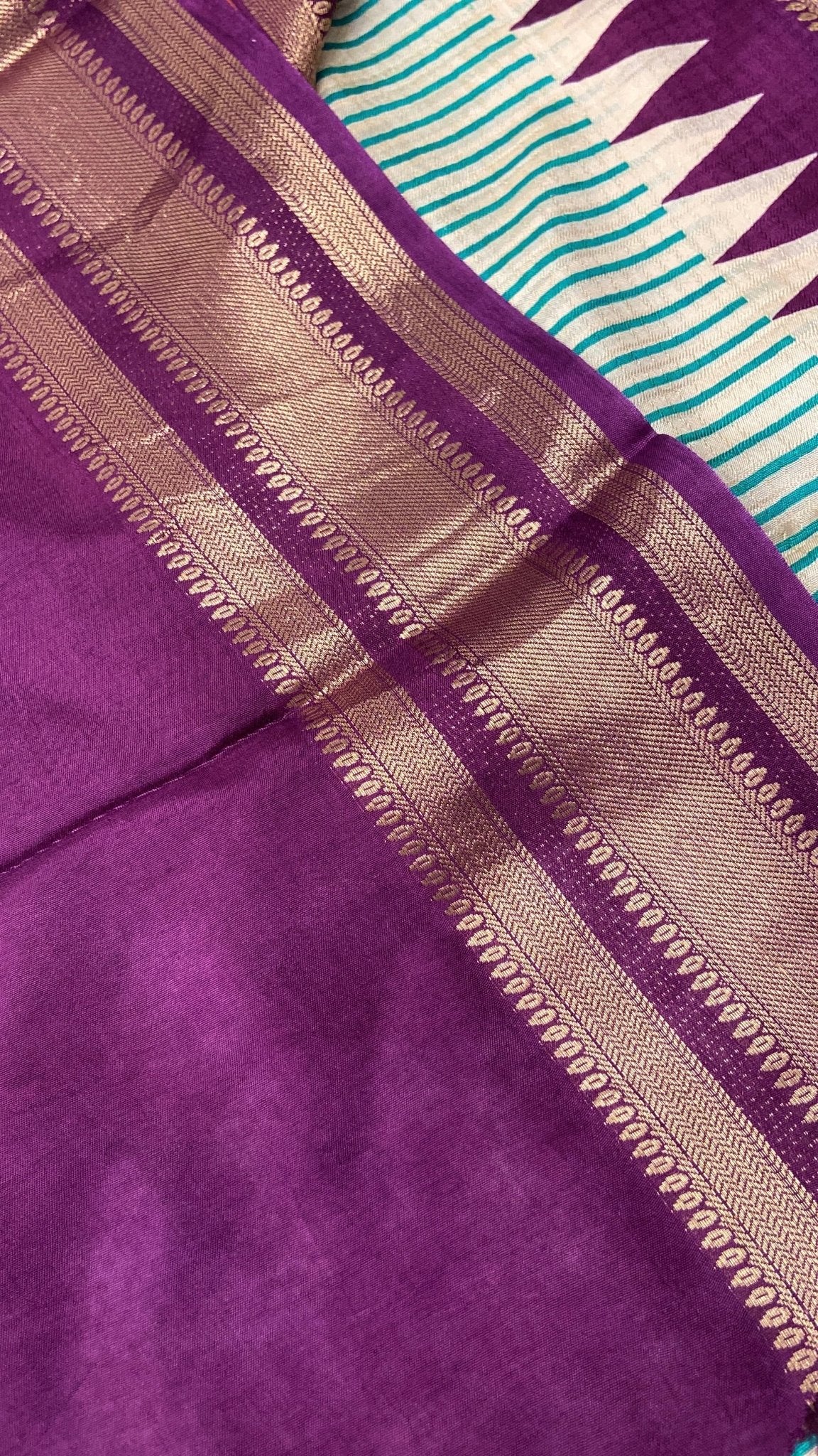 Premium Dola With Ganga Jamuna Border Saree - Kanjeevaram Silk Mandir