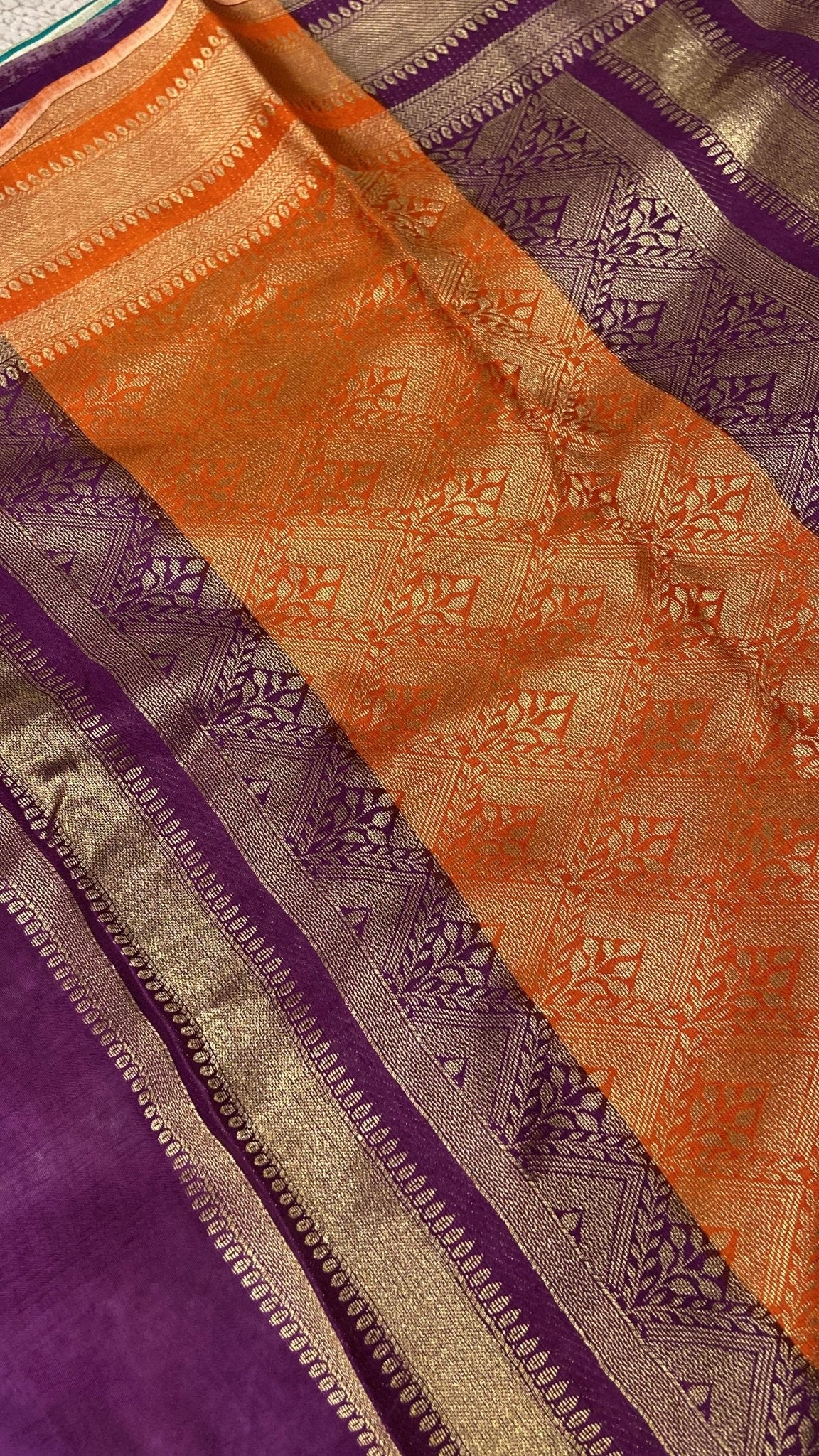 Premium Dola With Ganga Jamuna Border Saree - Kanjeevaram Silk Mandir