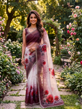 Premium Fendicrush saree - Kanjeevaram Silk Mandir