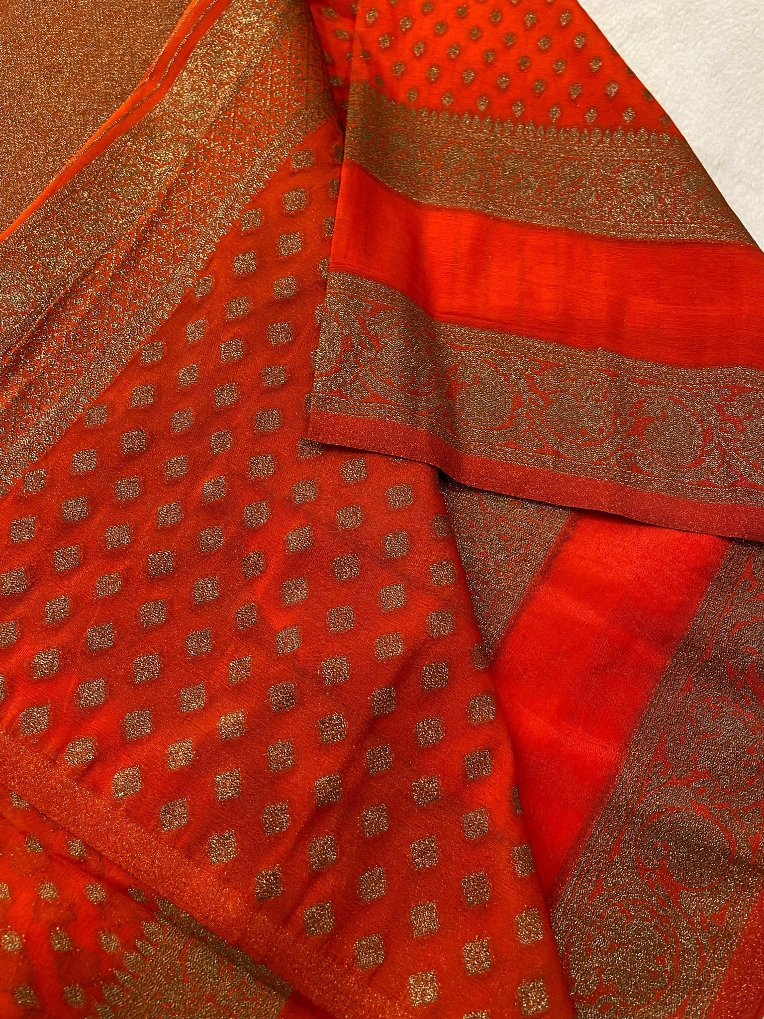 Premium Georgette Saree💥 - Kanjeevaram Silk Mandir