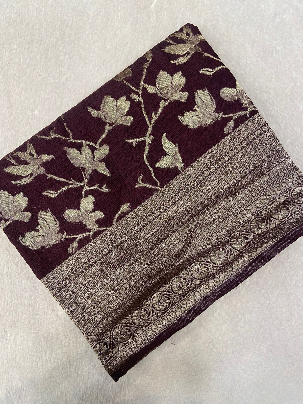Premium Heritage Cotton Saree✨ 🤎 - Kanjeevaram Silk Mandir