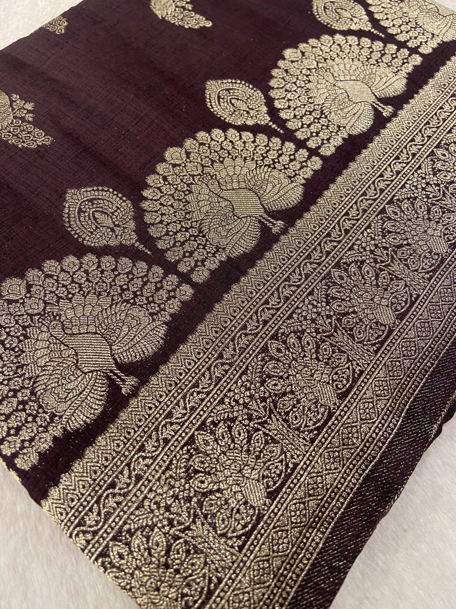 Premium Heritage Cotton Saree 🤎 - Kanjeevaram Silk Mandir
