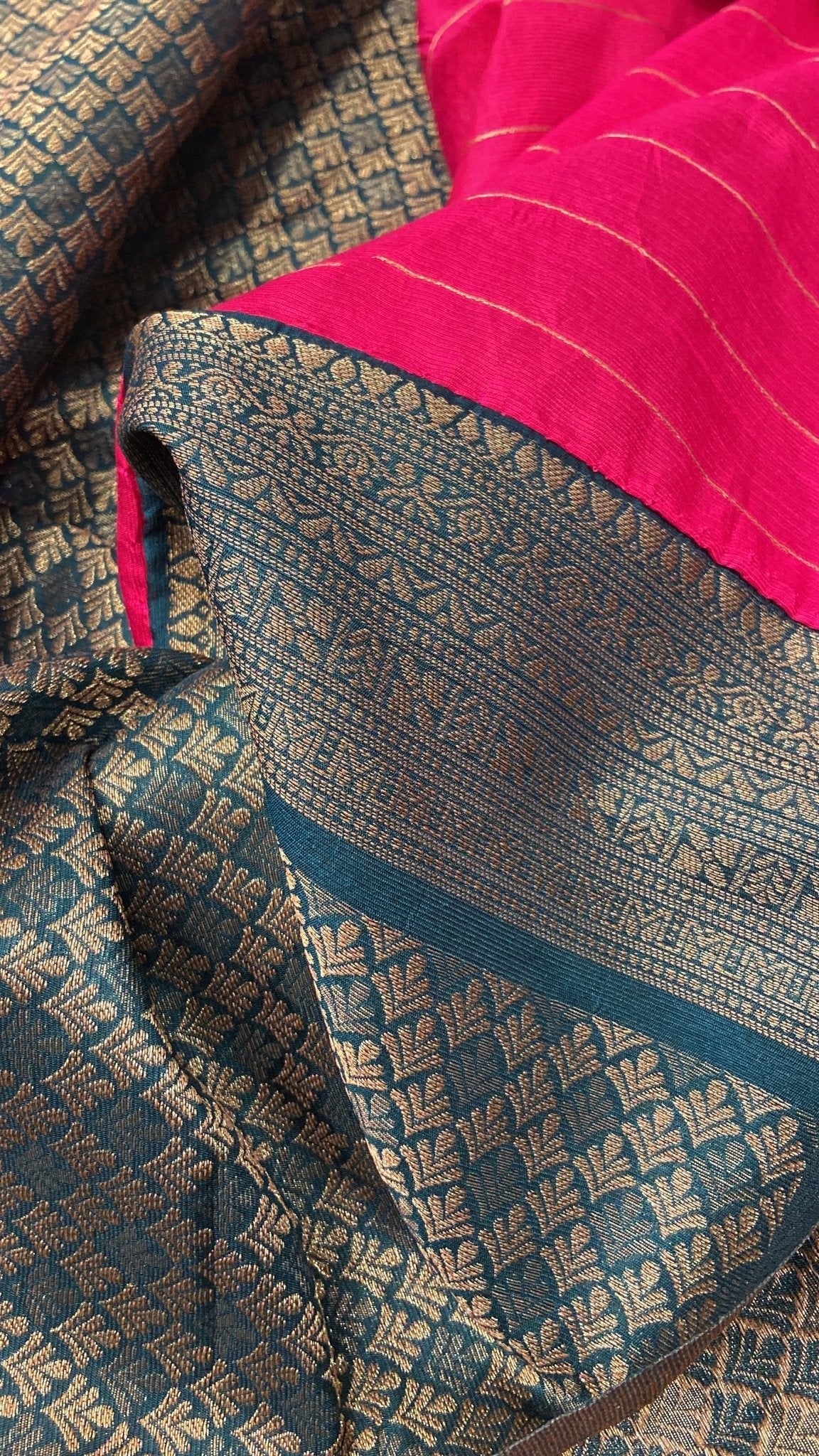Premium Heritage Cotton Saree - Kanjeevaram Silk Mandir