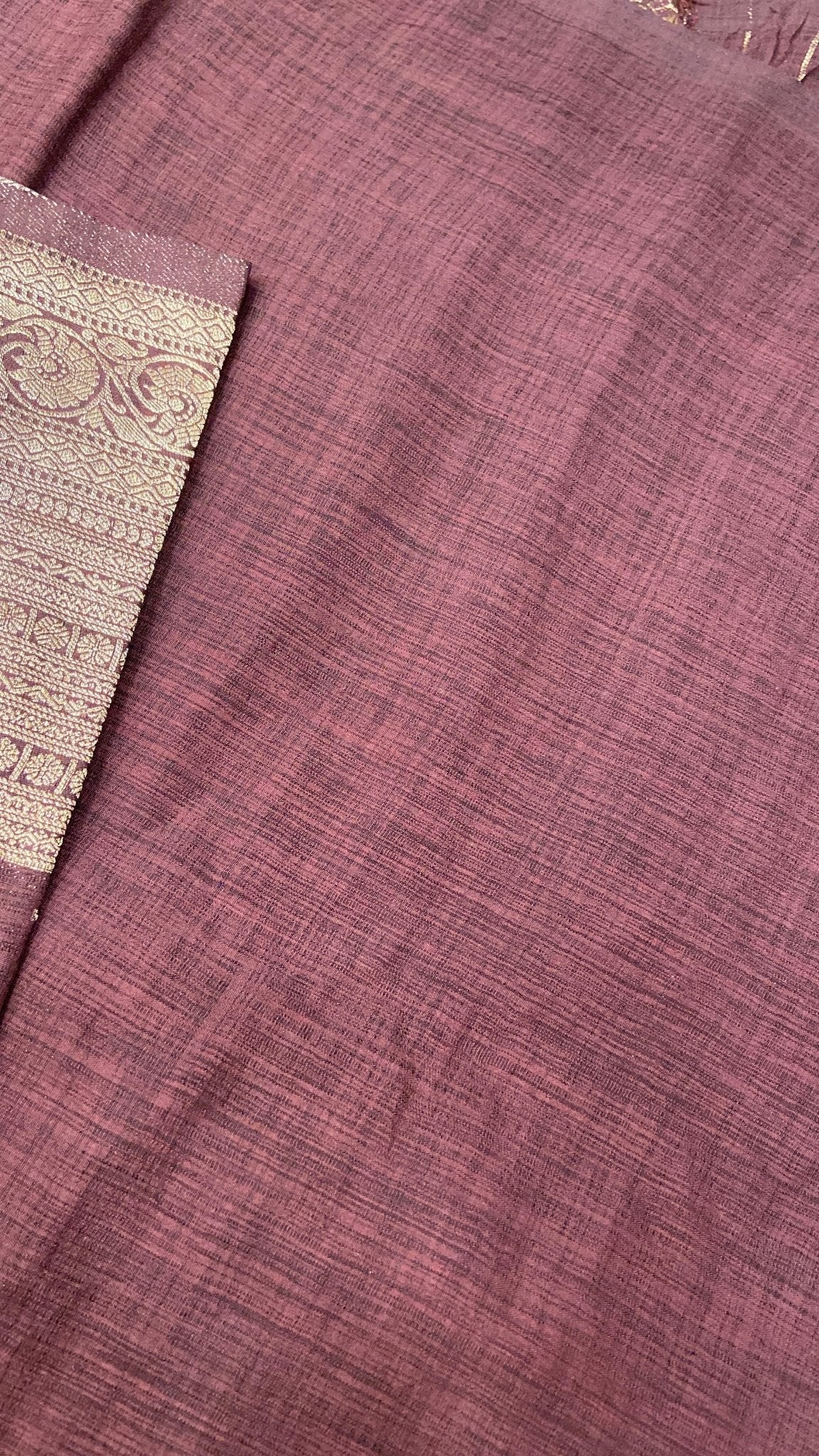 Premium Heritage Cotton Saree✨ 🤎 - Kanjeevaram Silk Mandir