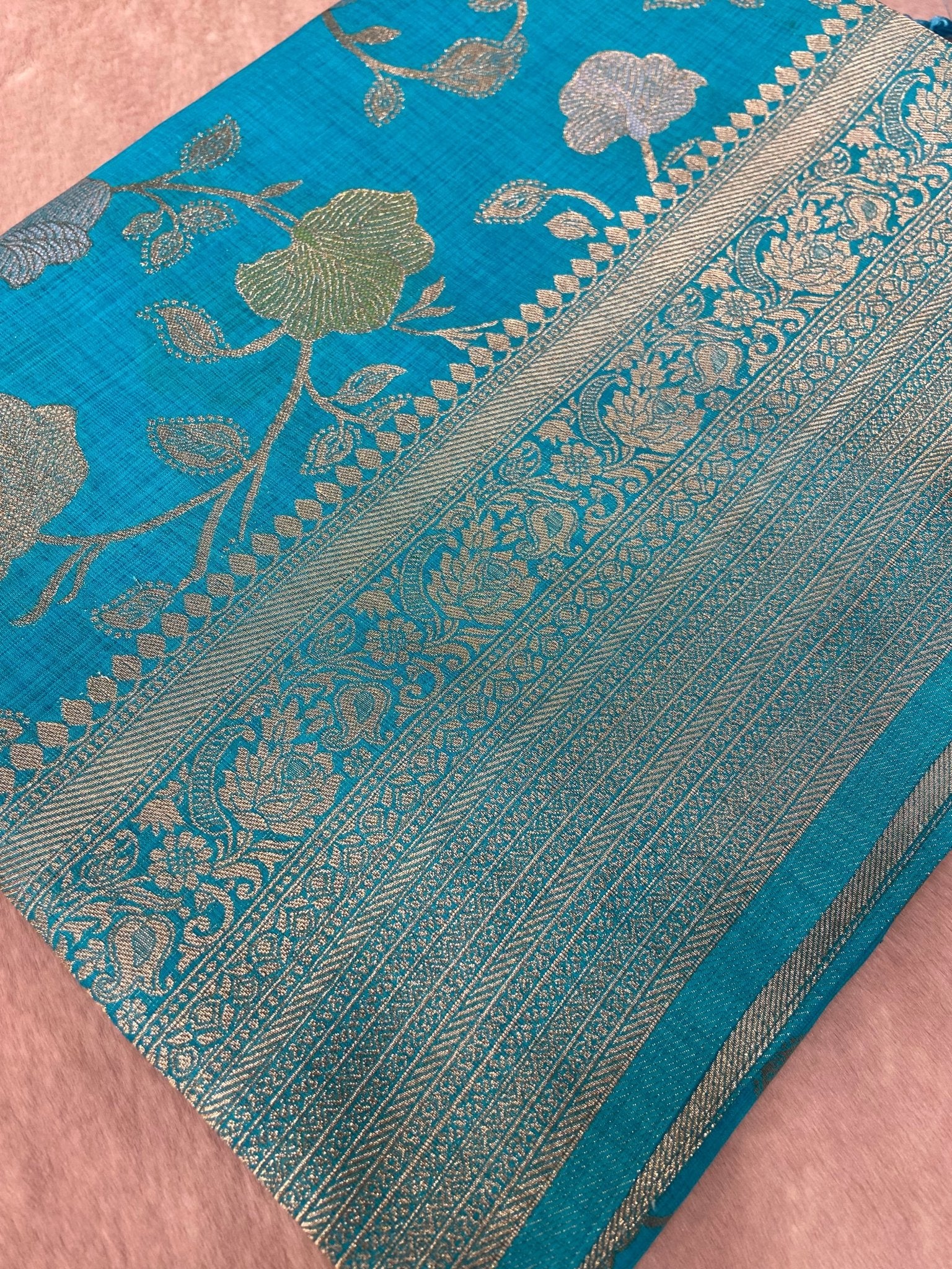 Premium Heritage Cotton Saree - Kanjeevaram Silk Mandir