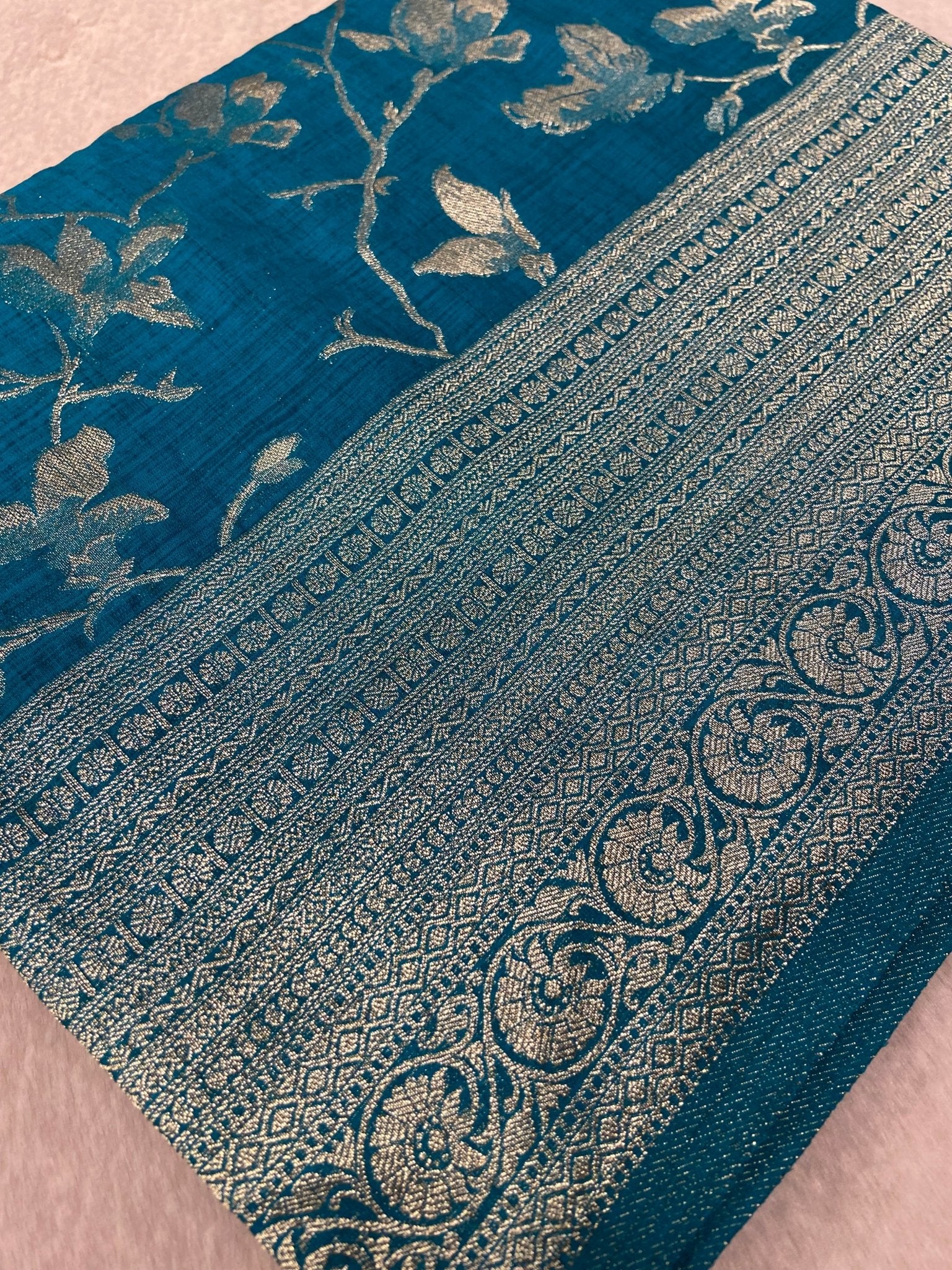 Premium Heritage Cotton Saree ✨ - Kanjeevaram Silk Mandir