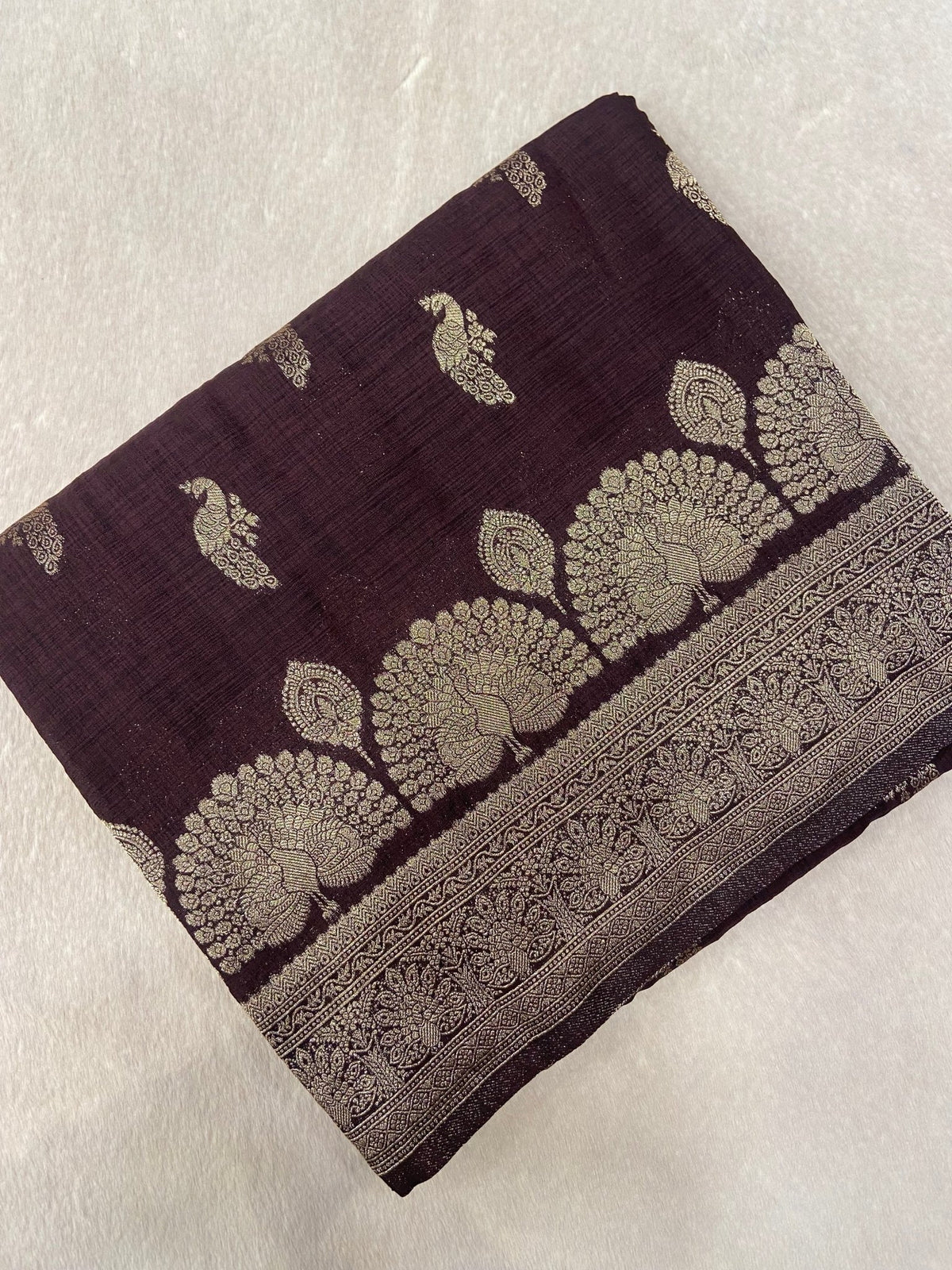 Premium Heritage Cotton Saree 🤎 - Kanjeevaram Silk Mandir