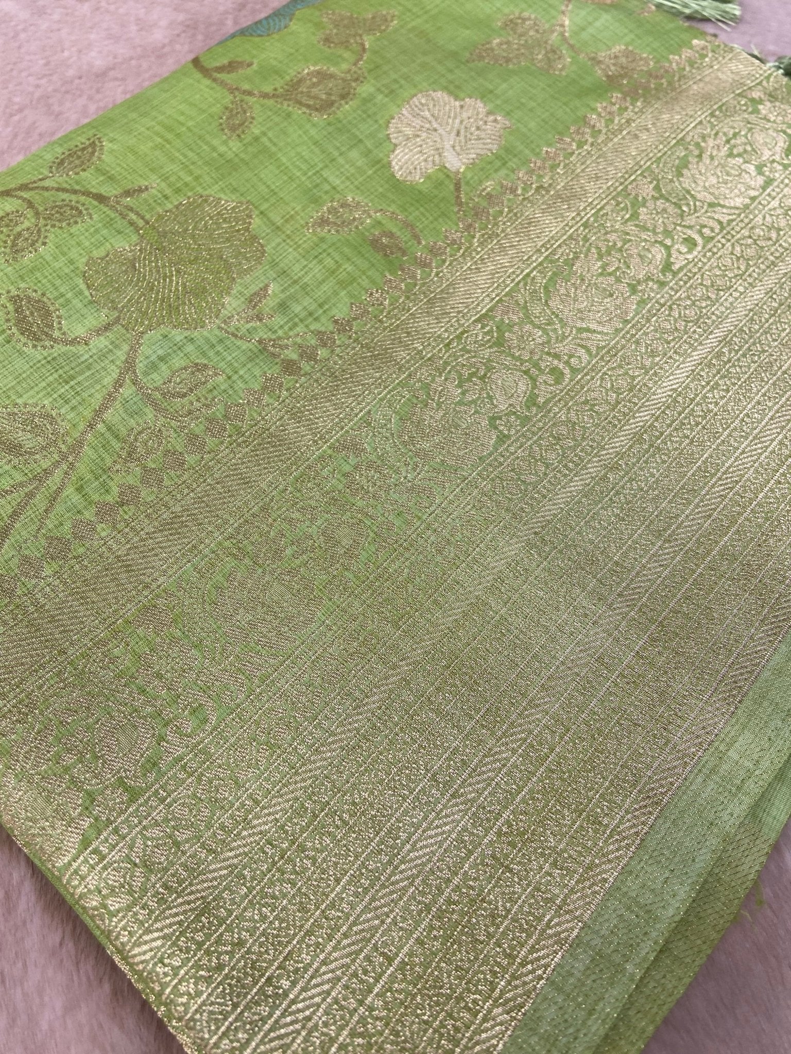 Premium Heritage Cotton Saree - Kanjeevaram Silk Mandir