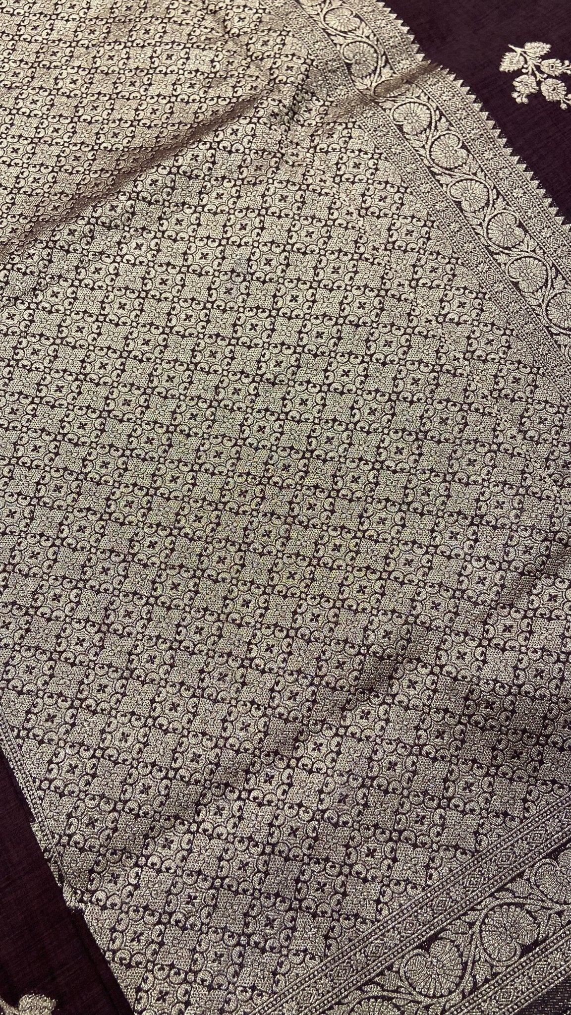 Premium Heritage Cotton Saree🤎 🌸 - Kanjeevaram Silk Mandir