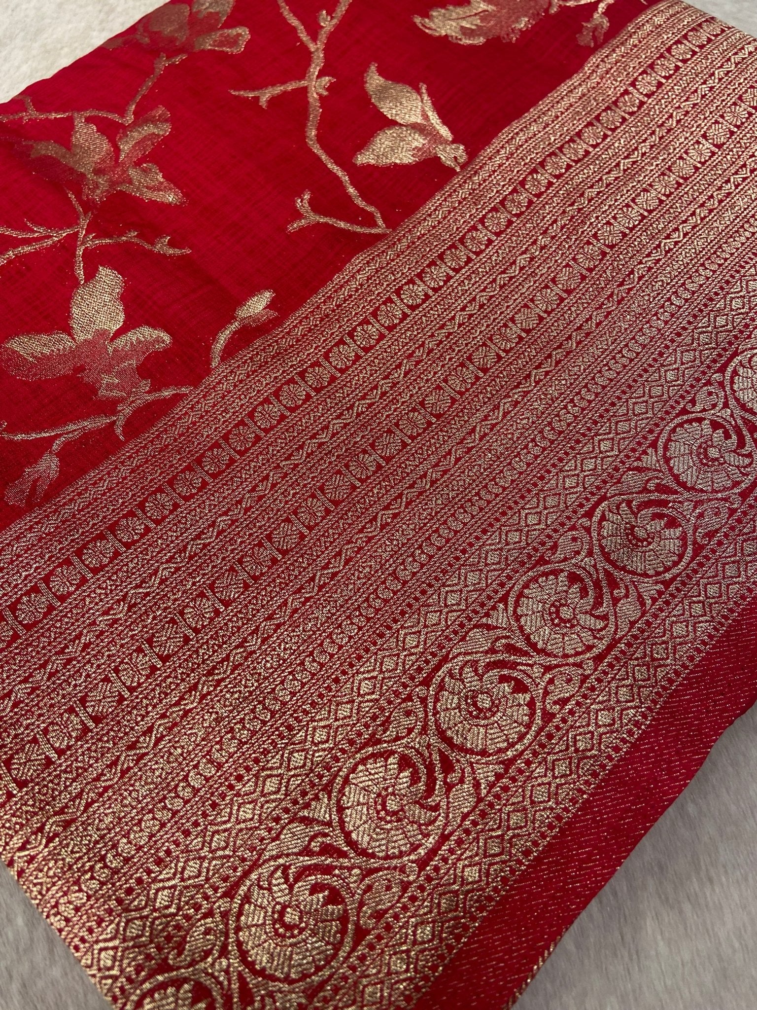 Premium Heritage Cotton Saree✨ - Kanjeevaram Silk Mandir