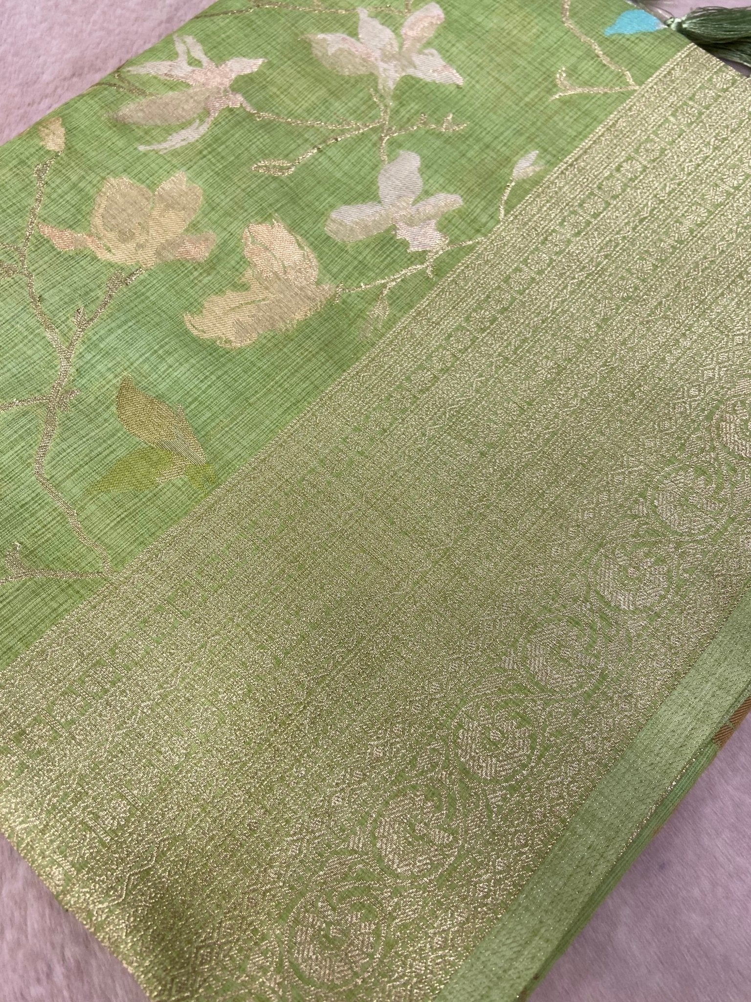 Premium Heritage Cotton Saree - Kanjeevaram Silk Mandir