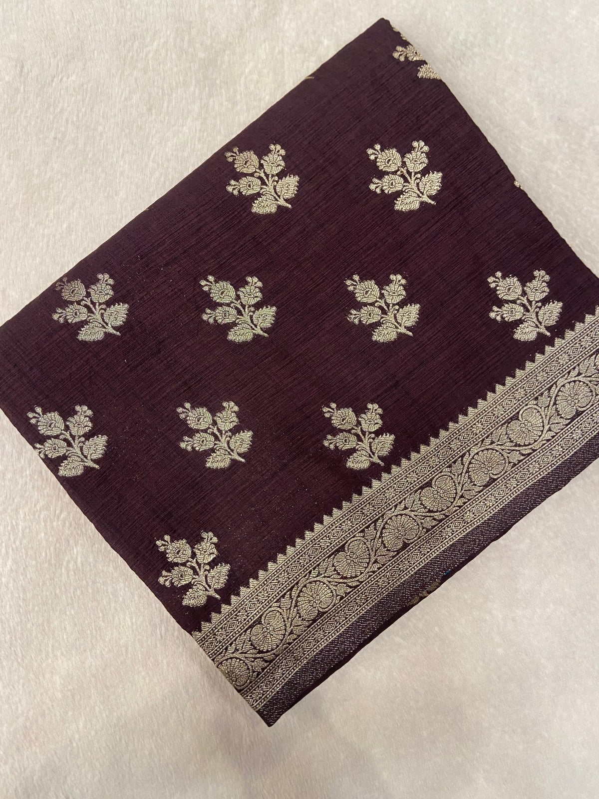 Premium Heritage Cotton Saree🤎 🌸 - Kanjeevaram Silk Mandir