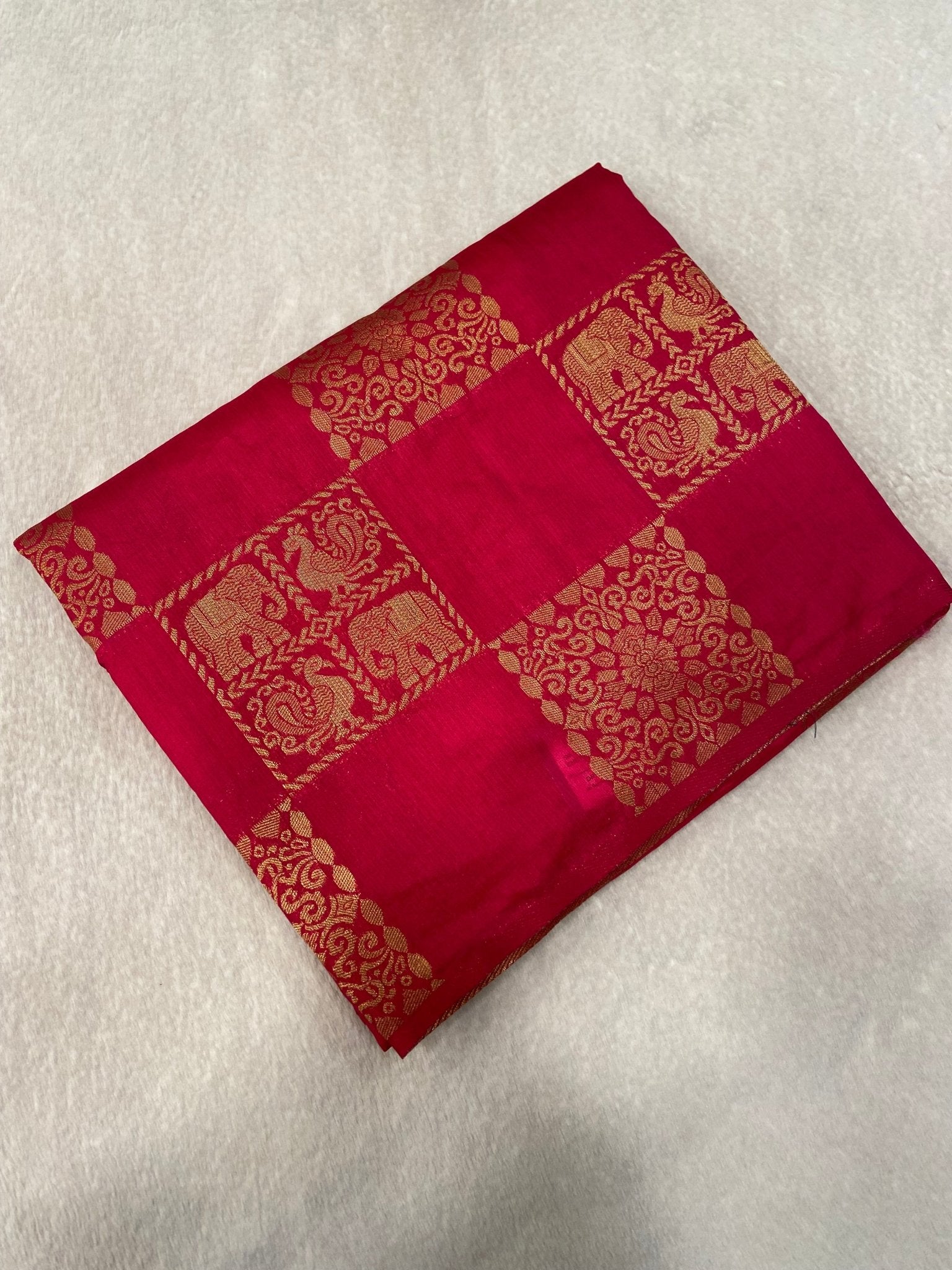 Premium Heritage Cotton Saree - Kanjeevaram Silk Mandir