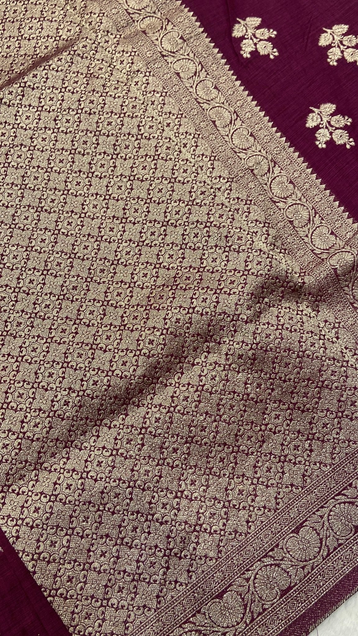 Premium Heritage Cotton Saree🌸 - Kanjeevaram Silk Mandir
