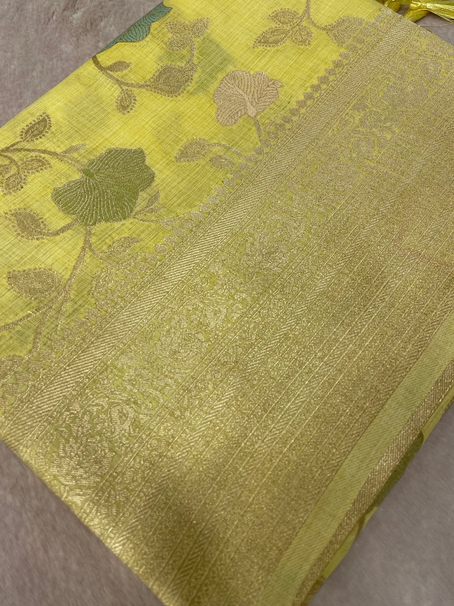 Premium Heritage Cotton Saree - Kanjeevaram Silk Mandir