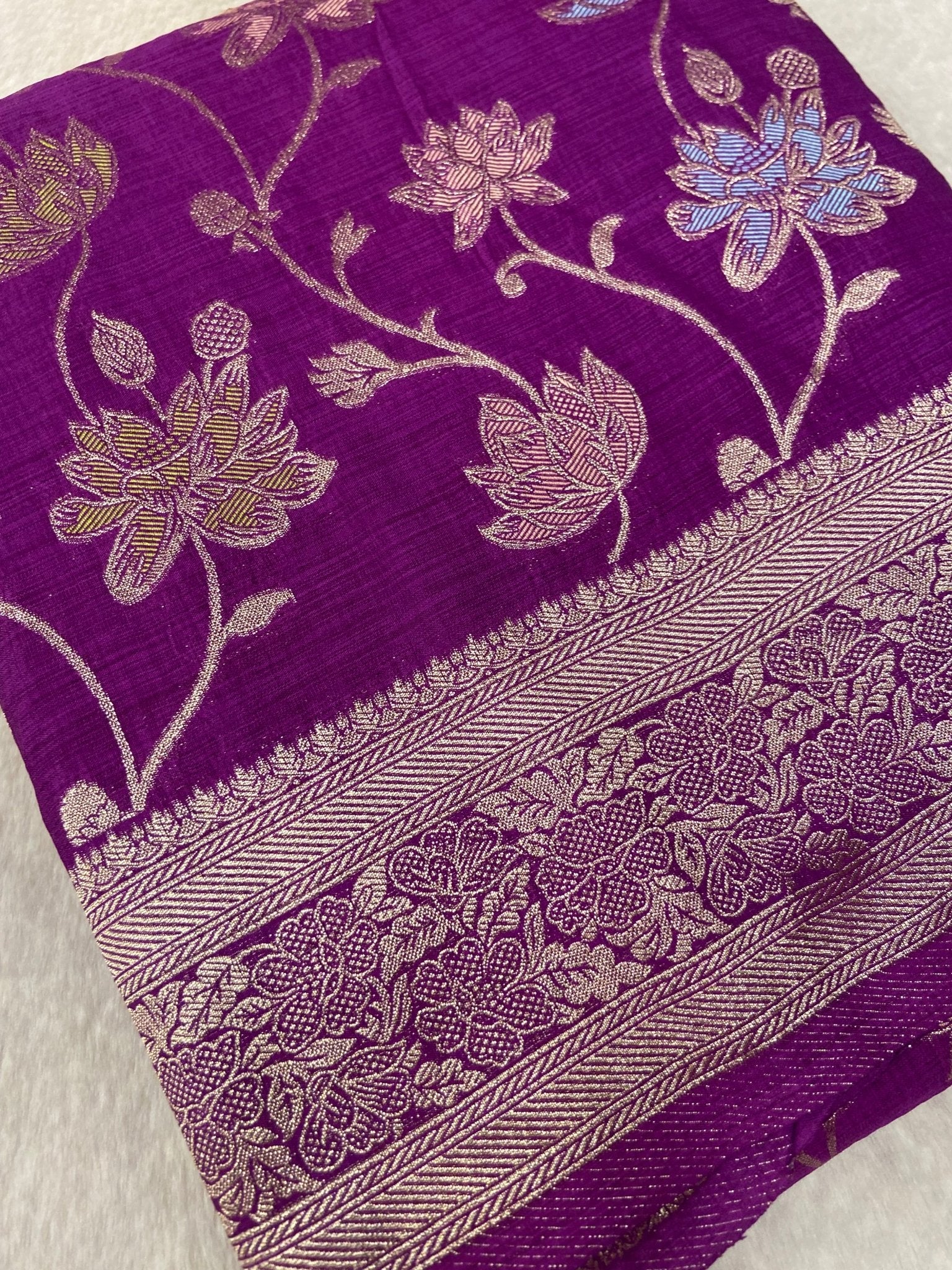 Premium Heritage Cotton Saree - Kanjeevaram Silk Mandir
